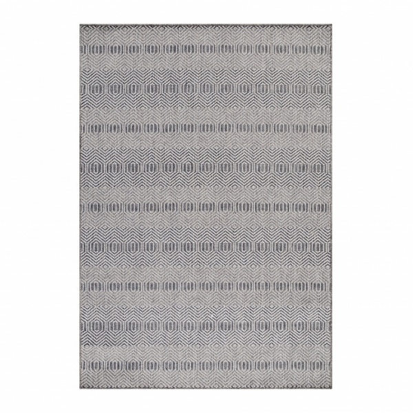 Osun Outdoor/Indoor Minimalist Design Grey Rug